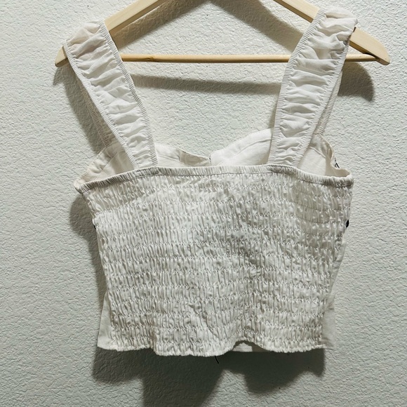 Sienna Sky tank M white with black ribbon accent - Picture 4 of 5